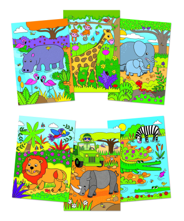 Desen si pictura - Water Magic: Carte de colorat Safari