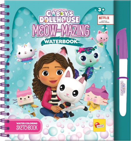 HOBBY & CRAFT - Waterbook: Carte de colorat Gabby's Dollhouse & pisicute