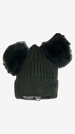 Baieti - Caciula Pufoasa Kaki