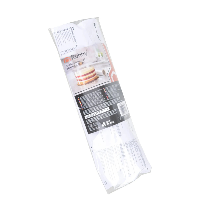 Folie margine cofetărie PET transparent 20 cm x 10 m, bandă pentru torturi, mousse și cheesecake [8]