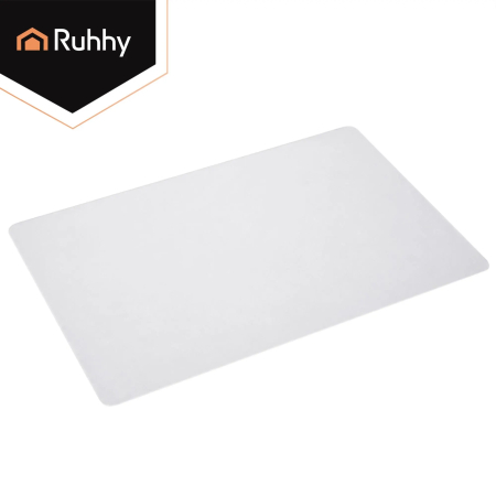 Covoraș protecție podea și parchet sub scaun birou cu rotile, 90x130 cm, PVC transparent [2]