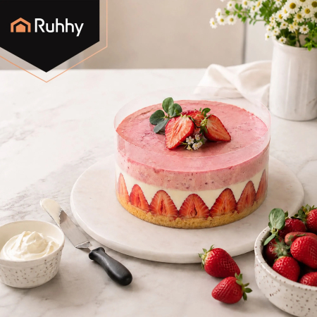Folie margine cofetărie PET transparent 20 cm x 10 m, bandă pentru torturi, mousse și cheesecake [5]