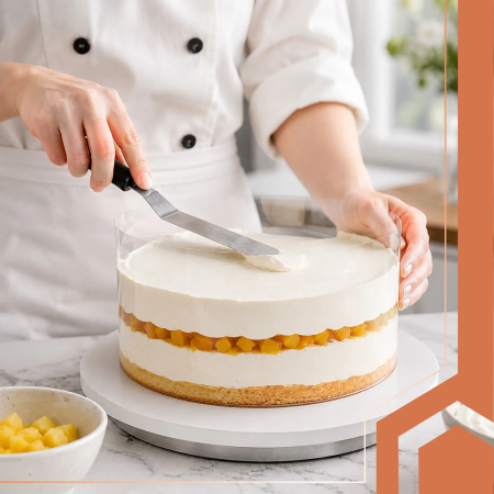 Folie margine cofetărie PET transparent 20 cm x 10 m, bandă pentru torturi, mousse și cheesecake [3]