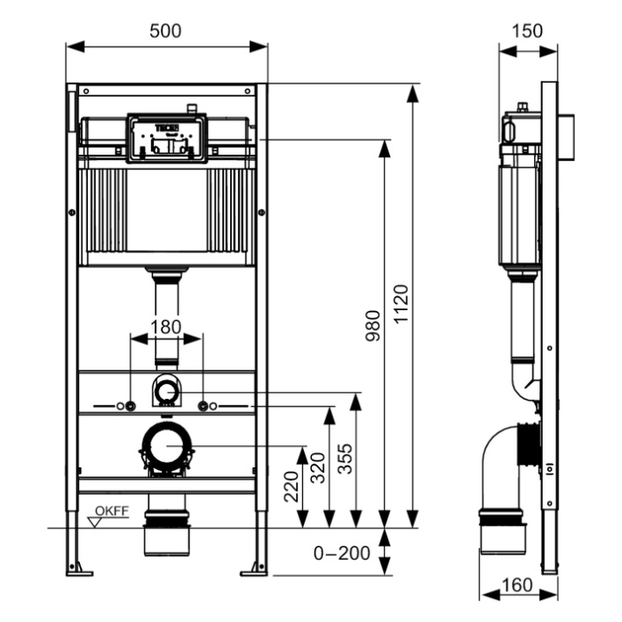 Rezervor WC incastrat TECE, 10L [2]