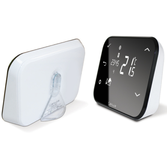 Termostat de ambient pentru centrala, wireless, Salus iT500, inteligent, Wi-Fi, programabil, afisaj digital, touchscreen, protectie inghet, alb [3]