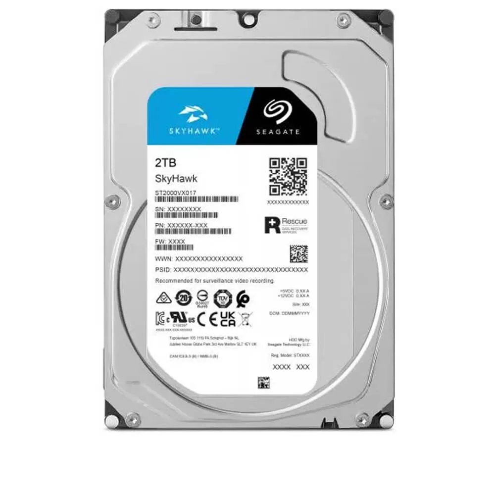 SISTEME SUPRAVEGHERE - Hard disk special supraveghere 2TB, SATA 6Gb/s, 256MB cache, 180TB/an workload, ImagePerfect, SkyHawk Health Management, 3 ani Rescue Data Recovery Services - Seagate ST2000VX017