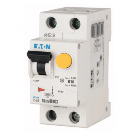 Sigurante automate si diferentiale - Siguranta automata diferentiala RCBO 40A 1P+N C 30mA AC 6kA EATON PFL6