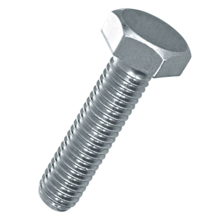 Accesorii - Surub cap hexagonal SCH M8 L-30mm DIN933 clasa 8.8 otel zincat alb ENERGO