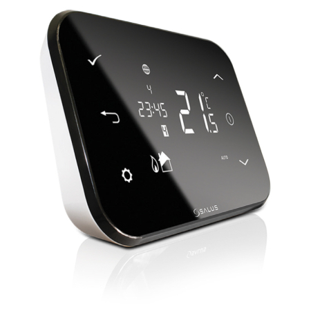 Termostat de ambient pentru centrala, wireless, Salus iT500, inteligent, Wi-Fi, programabil, afisaj digital, touchscreen, protectie inghet, alb [1]