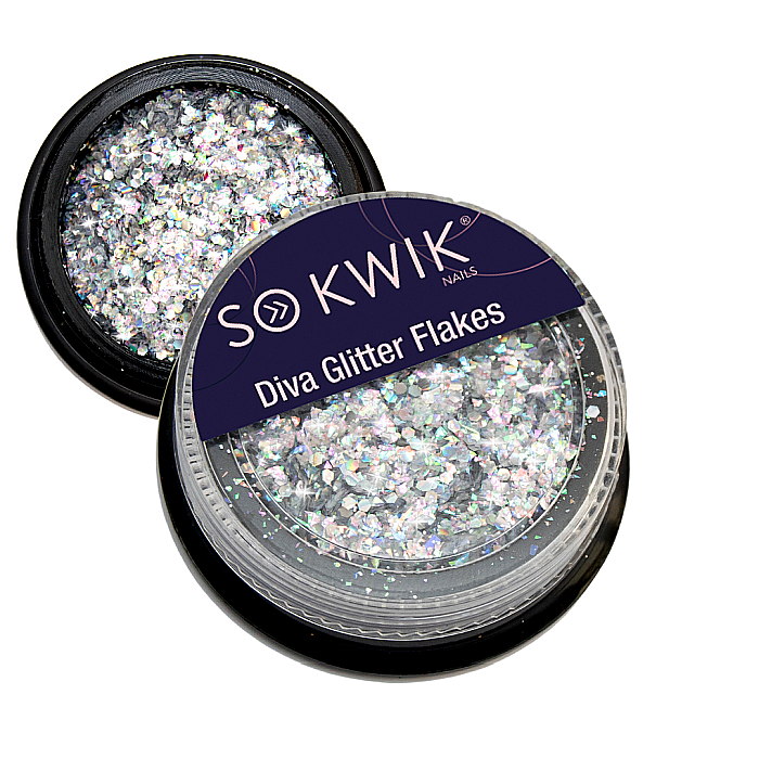 SoKwik - Diva Glitter Flakes Silver 01 [1]