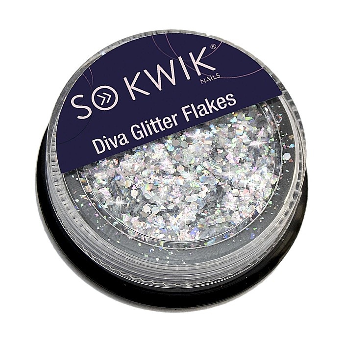 SoKwik - Diva Glitter Flakes Silver 01 [2]