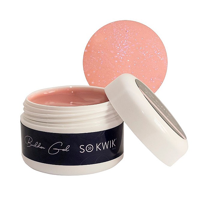 SoKwik - Builder Gel Cover Pink Galaxy Glitter (50ml) [2]