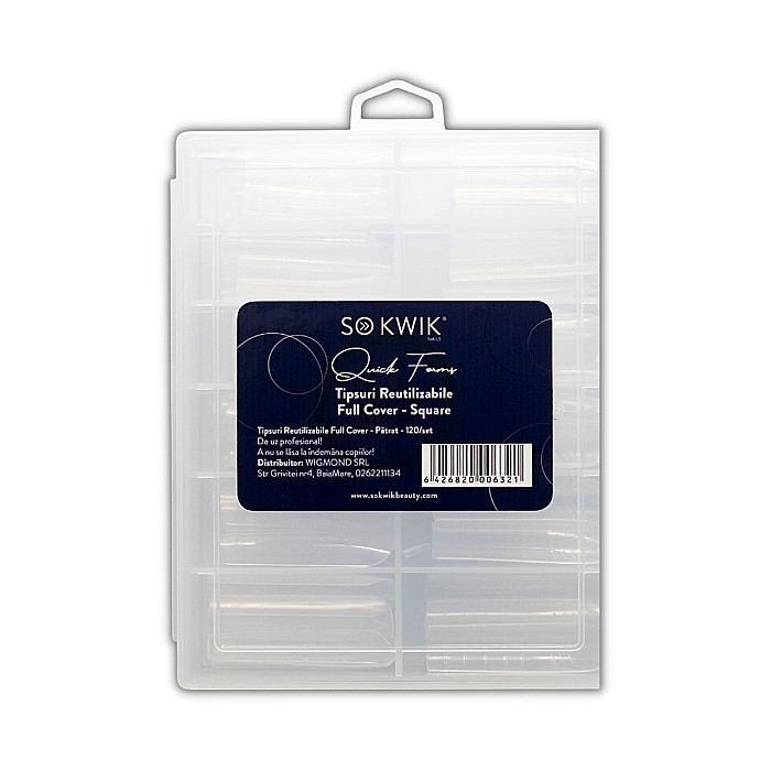 SoKwik - Quick Forms - Tipsuri Reutilizabile Full Cover - Patrat (120/set) [2]