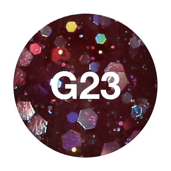 SoKwik - Oja Semipermanenta Glitter Collection Viva Magenta G23 (15 ml) [2]