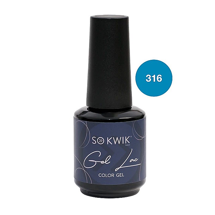 SoKwik - Oja Semipermanenta Blue&Green Collection Albastru Printesa 316 (15 ml) [1]