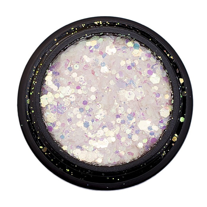 SoKwik - Diva Glitter Flakes White Pink UV Effect [2]