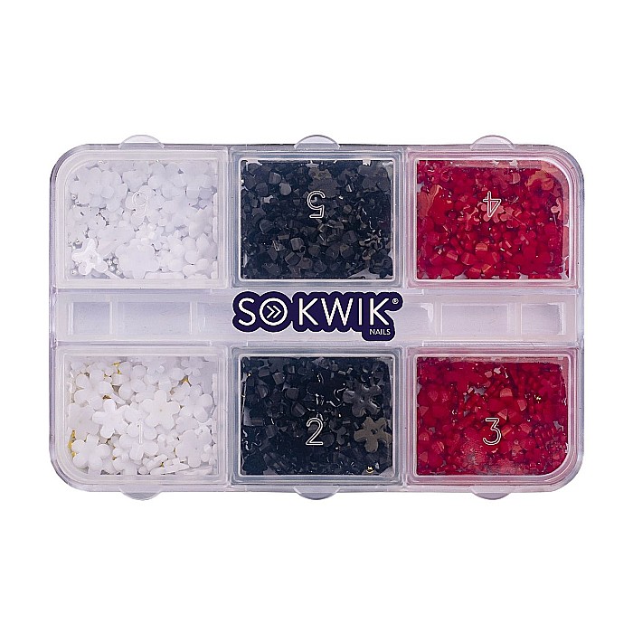 SoKwik - Ornament Flower Power Black/White/Red 01 [1]
