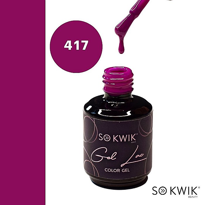 SoKwik - Oja Semipermanenta Violet Collection Mov Vivid 417 (15 ml) [3]