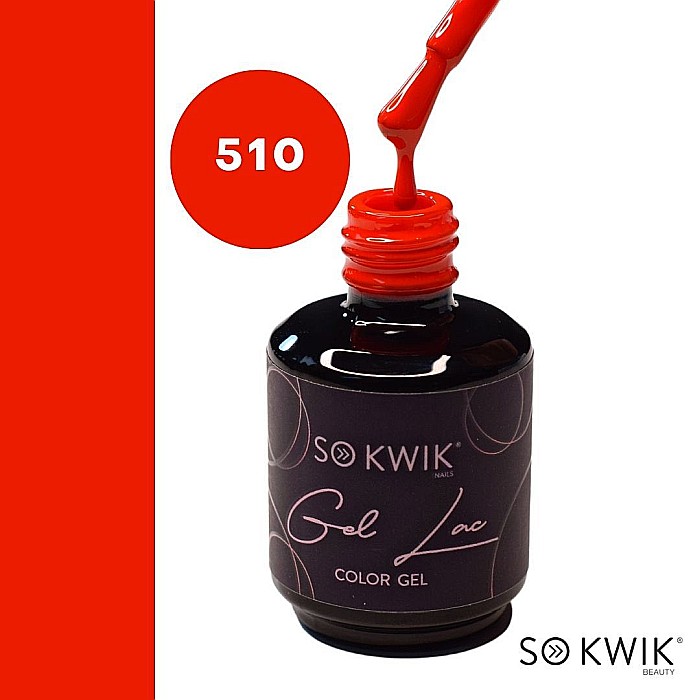SoKwik - Oja Semipermanenta Red Collection Rosu Coral Intens 510 (15 ml) [3]