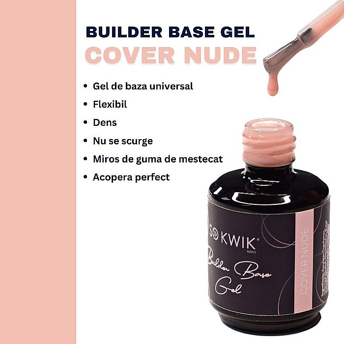 SoKwik - Builder Rubber Base Gel Cover Nude (15ml) [3]