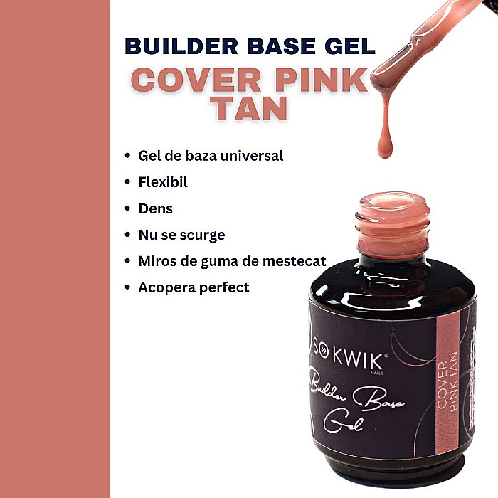 SoKwik - Builder Rubber Base Gel Cover Pink Tan (15ml) [4]