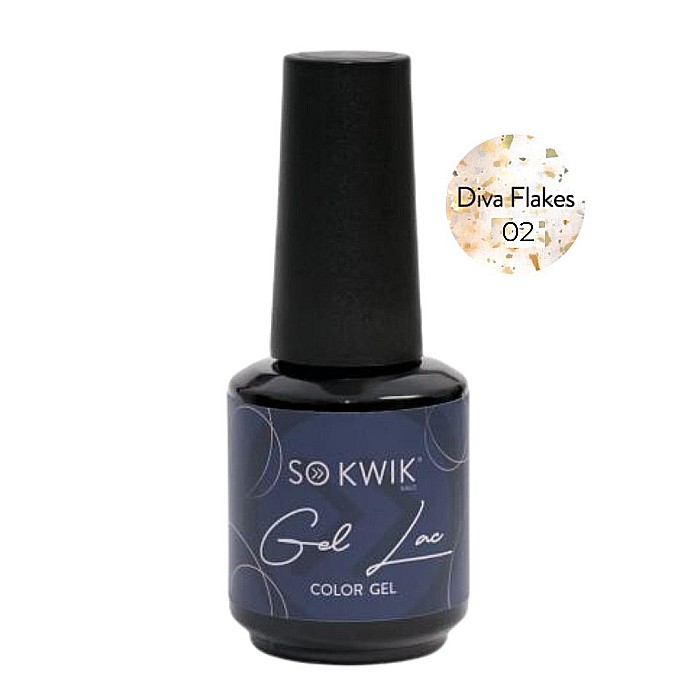 SoKwik - Oja Semipermanenta Diva Flakes Collection F02 (15ml) [1]