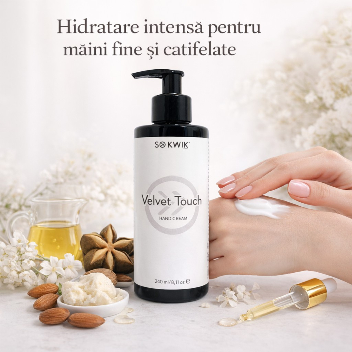 Crema profesionala de maini SoKwik Velvet Touch Hand Cream 240ml [3]