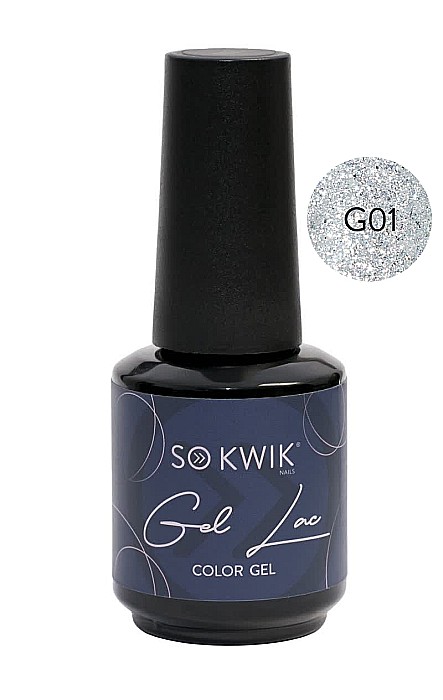 SoKwik - Oja Semipermanenta Glitter Collection G01 (15 ml) [1]