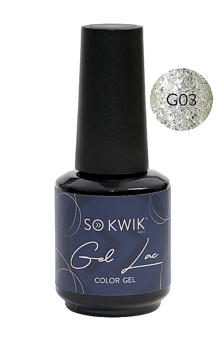 SoKwik - Oja Semipermanenta Glitter Collection G03 (15 ml) [1]