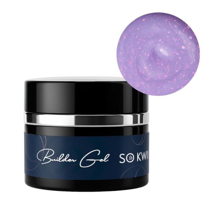 Gel de constructie pentru unghii – Builder Gel Baby Lila Flakes [3]
