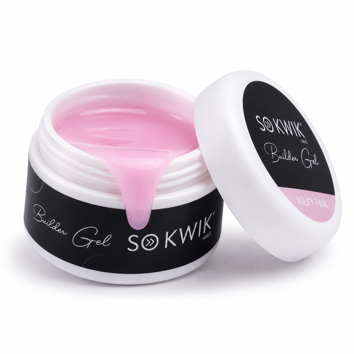 Gel de constructie pentru unghii Milky Pink – SoKwik Builder Gel 50ml TPO Free si Hema Free [2]