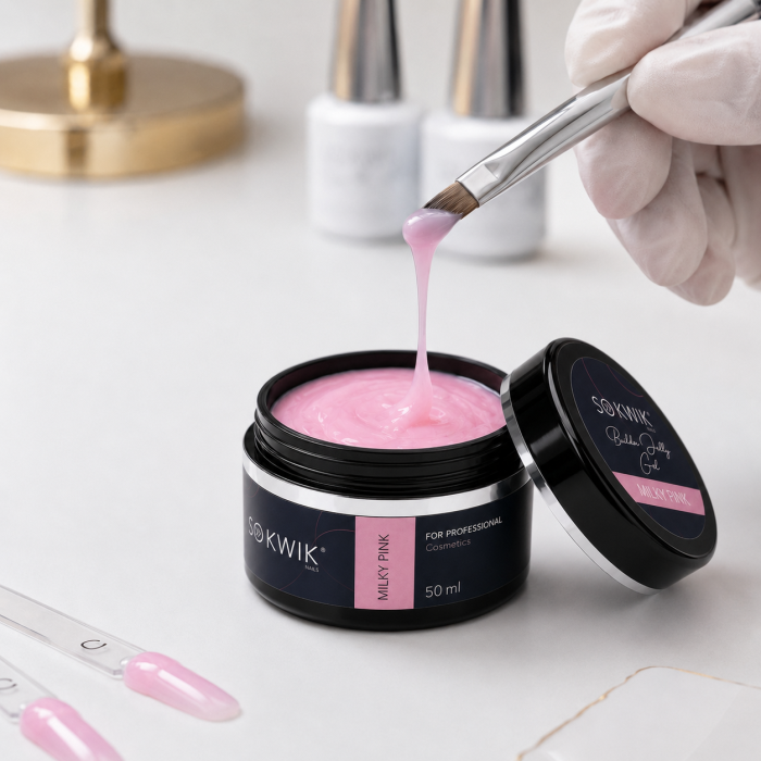 Gel de constructie SoKwik Builder Gel Milky Pink 50ml [2]