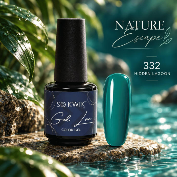 Oja Semipermanenta SoKwik Nature Escape 332 Hidden Lagoon 15ml [2]