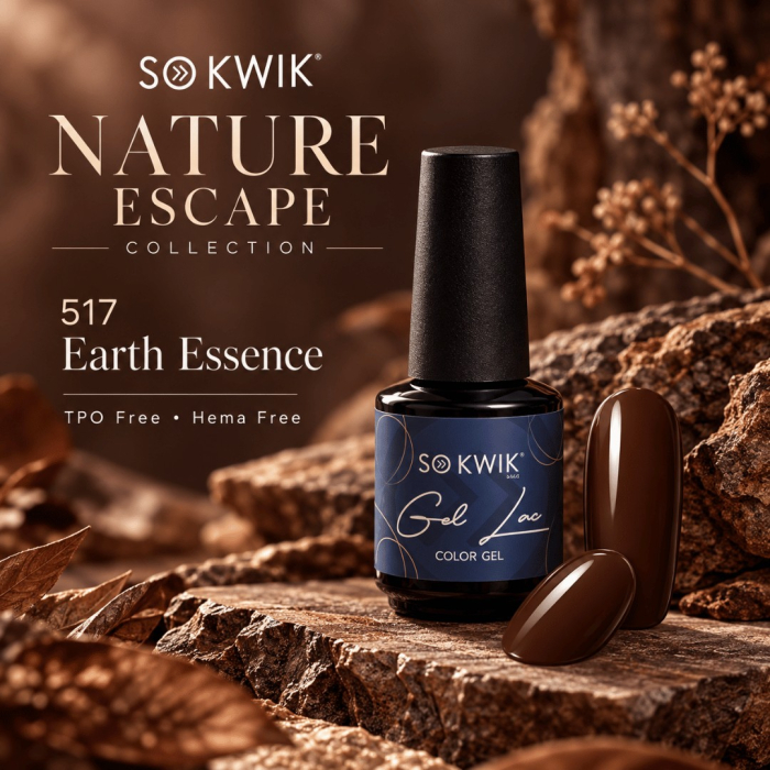 Oja Semipermanenta SoKwik Nature Escape 517 Earth Essence 15ml [2]