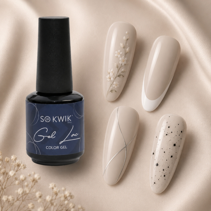 Oja semipermanenta SoKwik 113 Soft Beige nude bej [3]