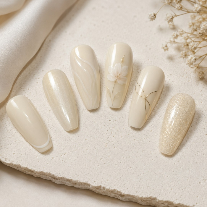 Oja semipermanenta SoKwik 019 Ivory Petal Soft Bloom Collection [3]