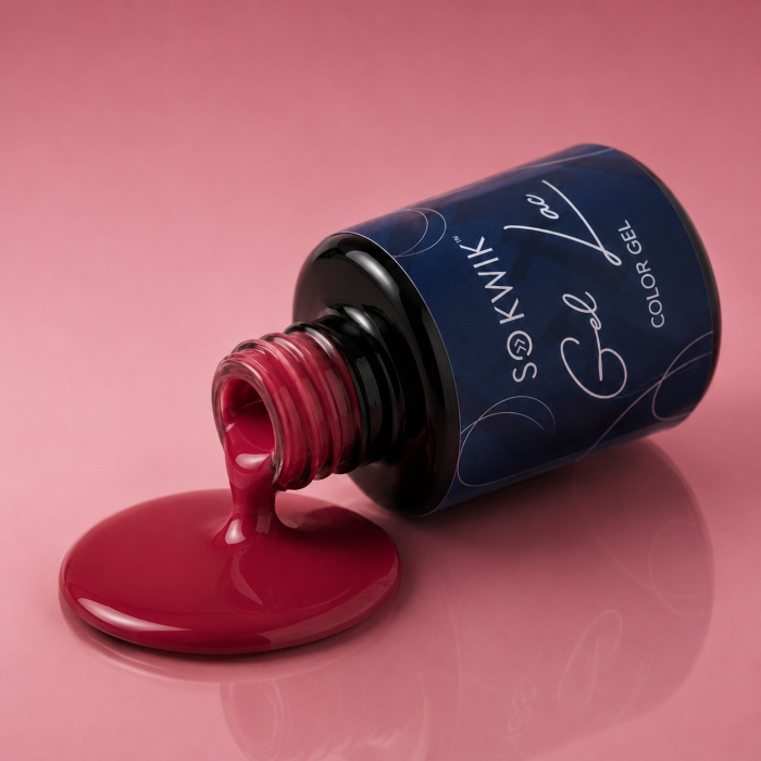 Oja semipermanenta SoKwik 424 Berry Rose Soft Bloom Collection [2]