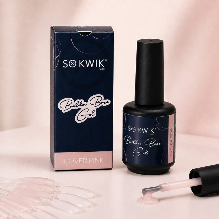 Gel de baza SoKwik Builder Rubber Base Gel Milky White 15ml [2]