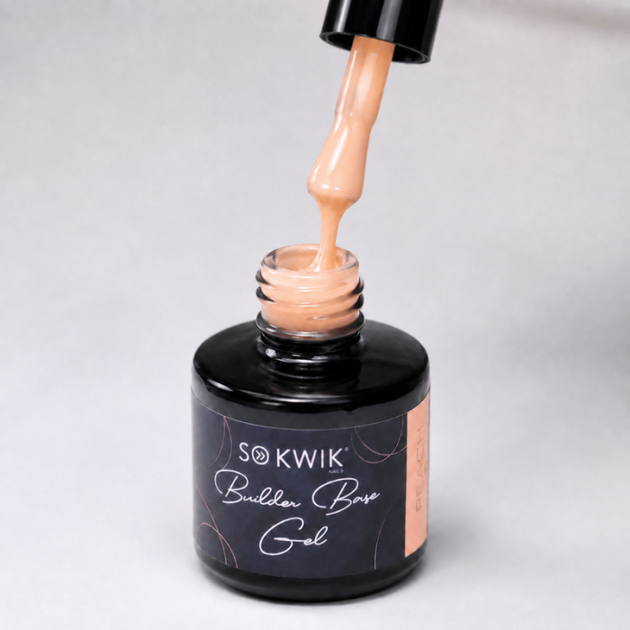 Gel de baza SoKwik Builder Rubber Base Gel Peach 8ml [2]
