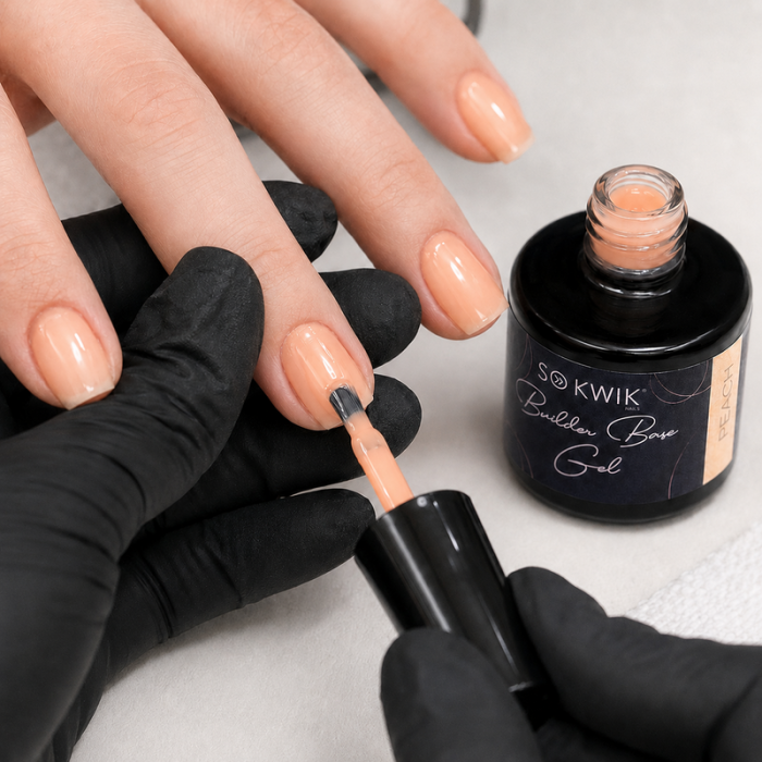 Gel de baza SoKwik Builder Rubber Base Gel Peach 8ml [3]