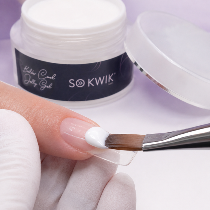 Gel de constructie SoKwik Builder Cool Jelly White 15ml [3]