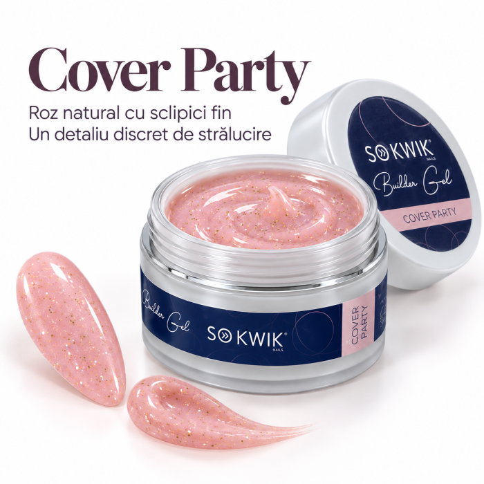 Gel de constructie SoKwik Builder Gel Cover Party 15ml [2]