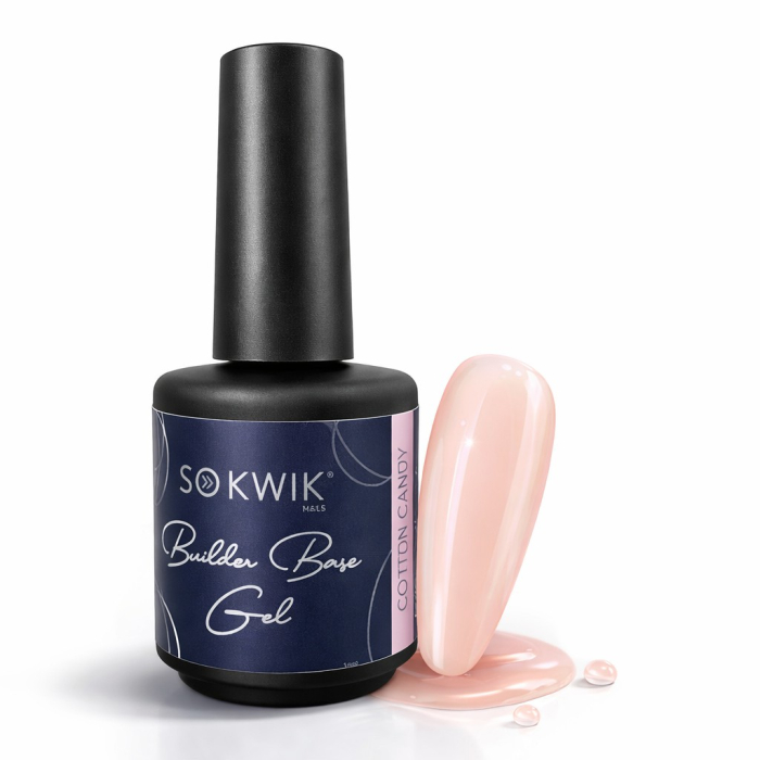 Gel de baza SoKwik Builder Rubber Base Gel Cotton Candy 15ml [3]
