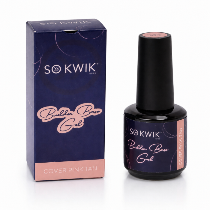 Gel de baza SoKwik Builder Flexi Base Gel Cover Pink Tan 15ml [2]