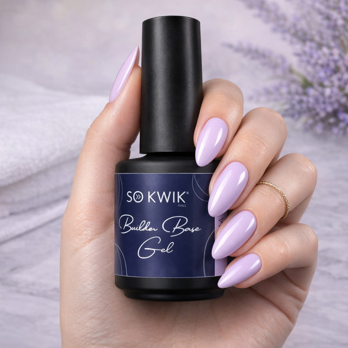Gel de baza SoKwik Builder Rubber Base Gel Lavanda Luxe 15ml [4]
