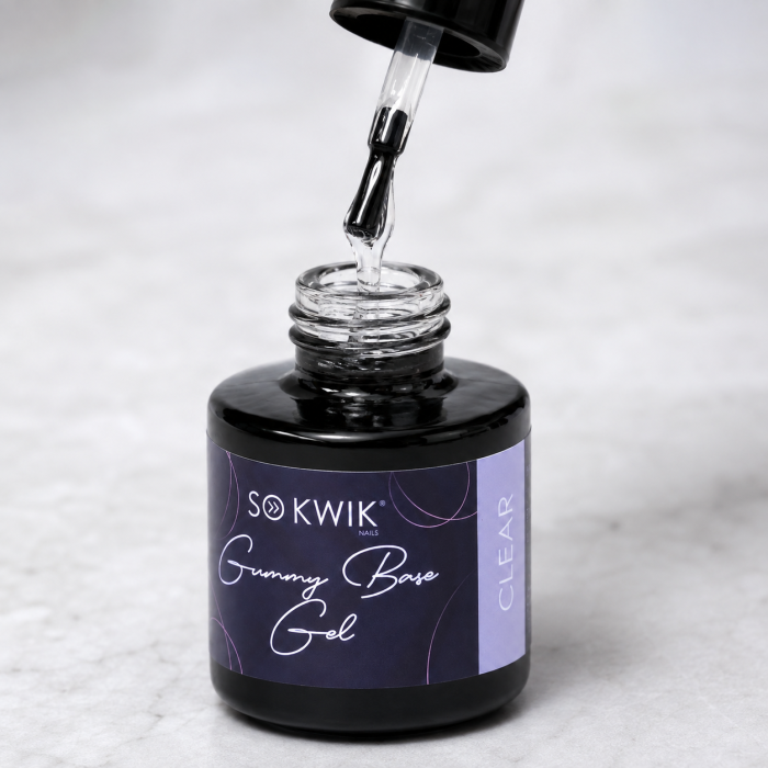 Gel de baza elastic SoKwik Gummy Base Gel Clear 8ml [2]