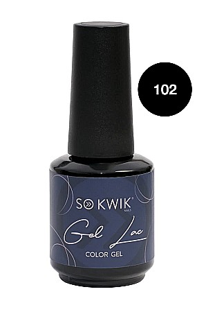 Oje semipermanente - SoKwik - Oja Semipermanenta Black&White Collection 102 Negru Translucid (15 ml)