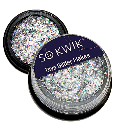 Ornamente - SoKwik - Diva Glitter Flakes Silver 01