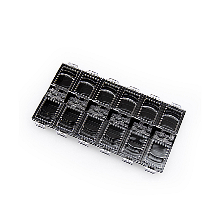 Accesorii - SoKwik - Suport strasuri 12 compartimente NEGRU