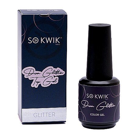 Geluri de luciu - SoKwik - Diva Glitter Top Gel de luciu cu sclipici (15ml)